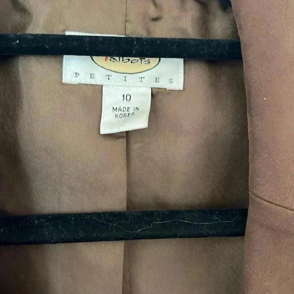 Talbots suede brown jacket size 10 - Picture 3 of 7